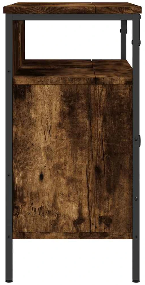 Spintelė praustuvui, dūminio ąžuolo, 80x30x60cm, mediena