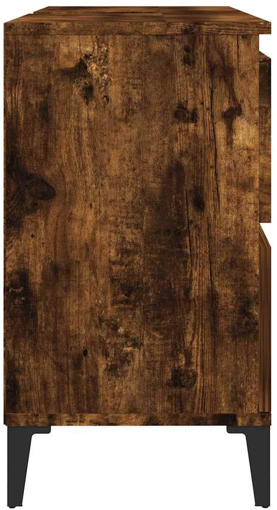 Spintelė praustuvui, dūminio ąžuolo, 80x33x60cm, mediena