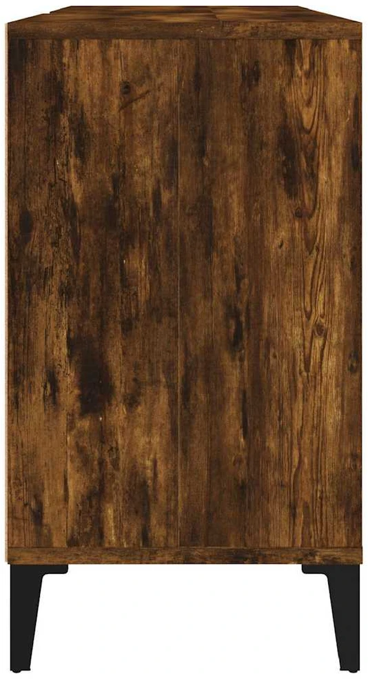 Spintelė praustuvui, dūminio ąžuolo, 80x33x60cm, mediena