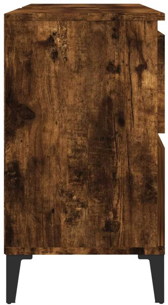 Spintelė praustuvui, dūminio ąžuolo, 80x33x60cm, mediena