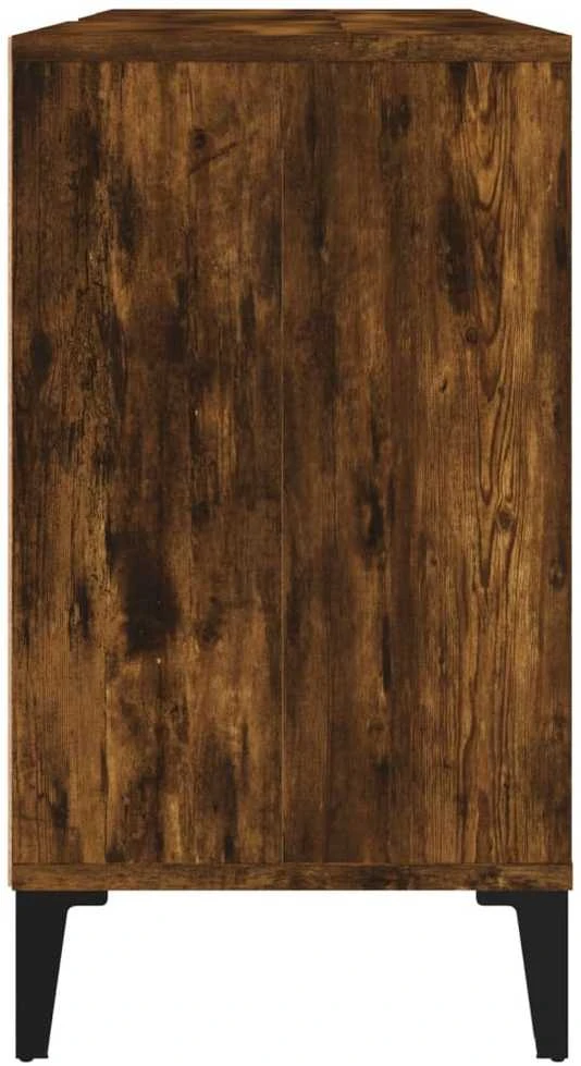 Spintelė praustuvui, dūminio ąžuolo, 80x33x60cm, mediena