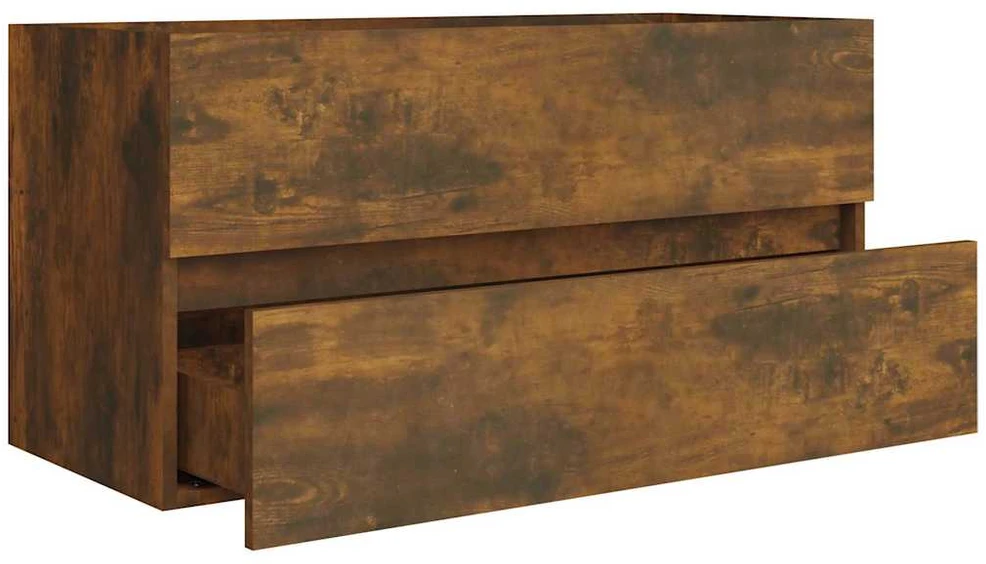 Spintelė praustuvui, dūminio ąžuolo, 90x38,5x45cm, mediena