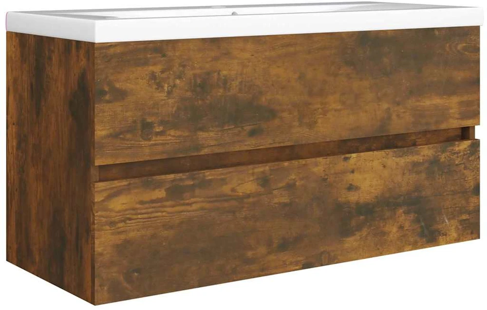 Spintelė praustuvui, dūminio ąžuolo, 90x38,5x45cm, mediena