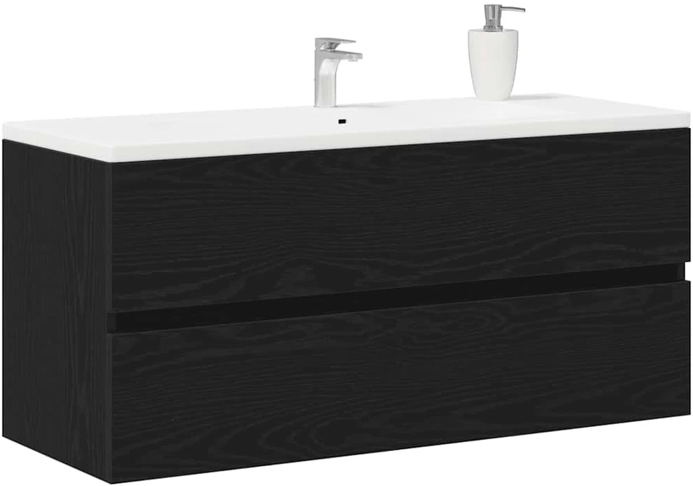 Spintelė praustuvui, juodas ąžuolas, 100x38,5x45cm, mediena