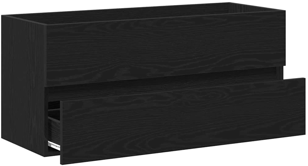 Spintelė praustuvui, juodas ąžuolas, 100x38,5x45cm, mediena