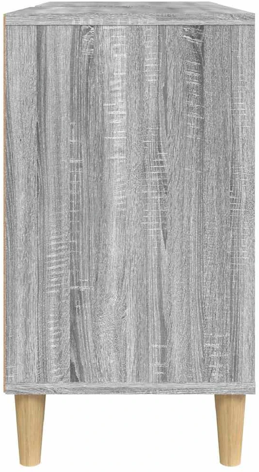 Spintelė praustuvui, pilka ąžuolo, 80x33x60cm, apdirbta mediena
