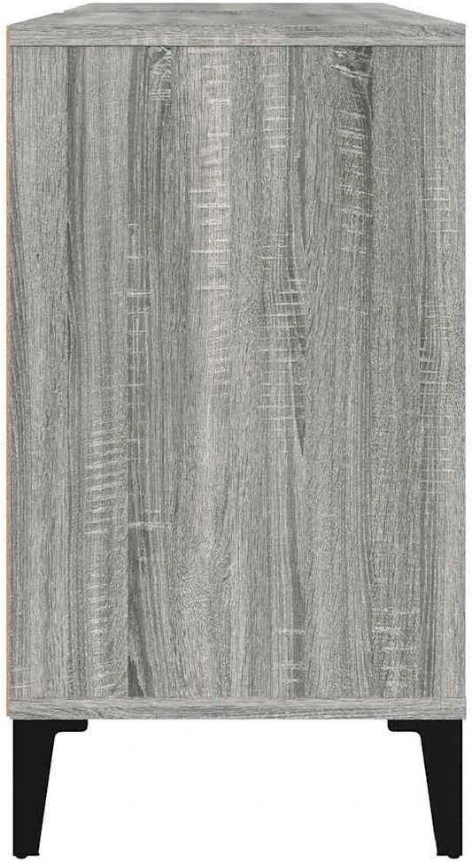 Spintelė praustuvui, pilka ąžuolo, 80x33x60cm, apdirbta mediena