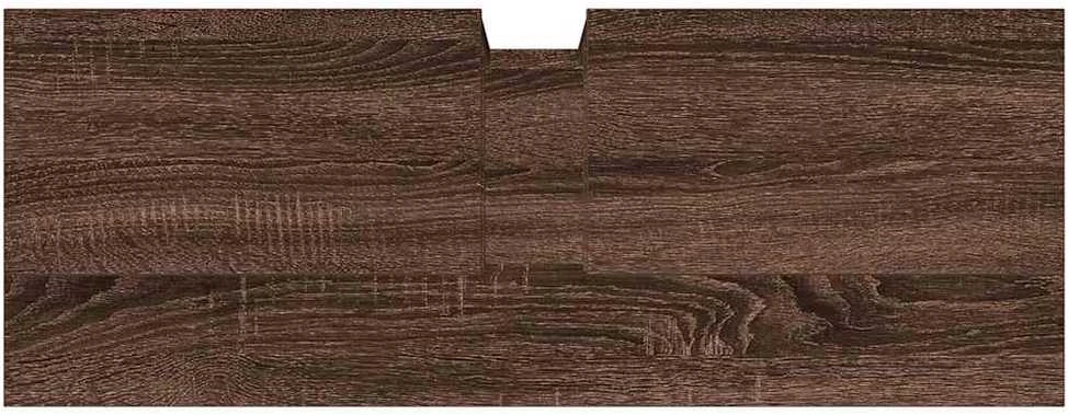 Spintelė praustuvui, ruda ąžuolo, 80x30x60cm, apdirbta mediena