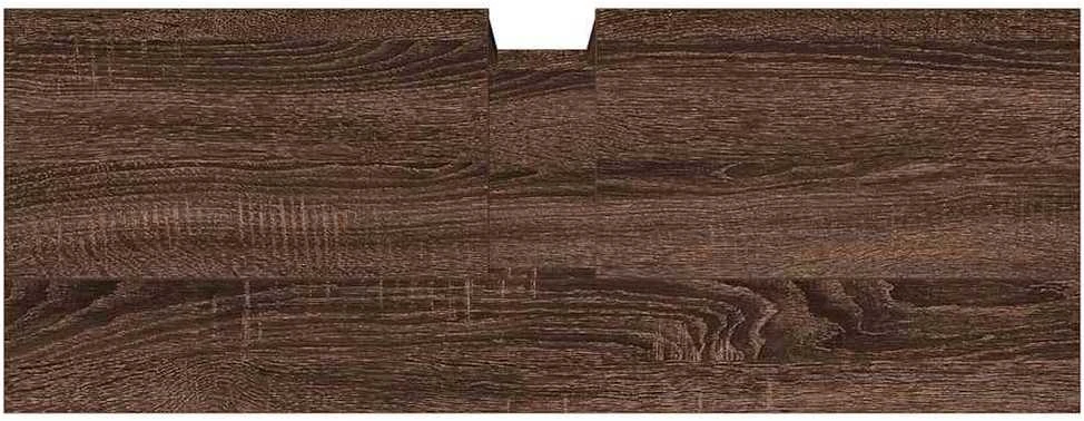 Spintelė praustuvui, ruda ąžuolo, 80x30x60cm, apdirbta mediena