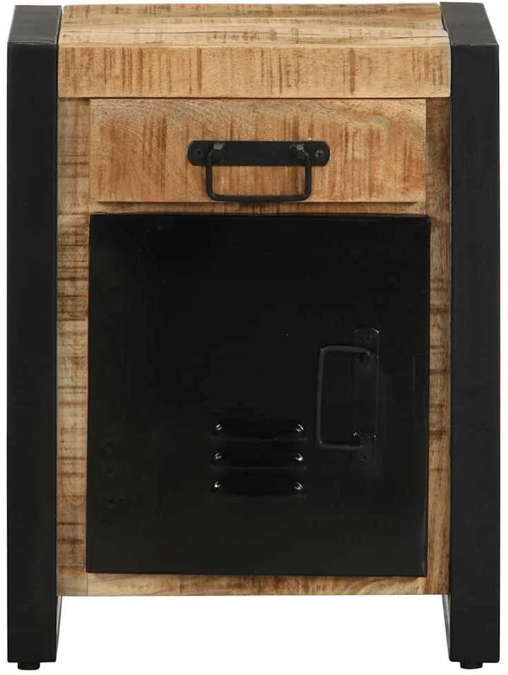 Spintelė prie lovos 40x30x50 cm Tvirtas neapdorotas medis Mango