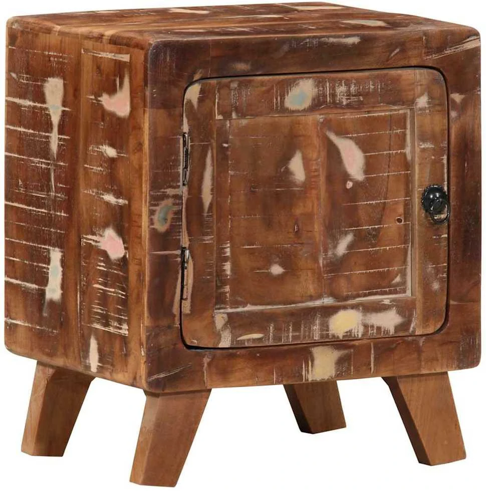Spintelė prie lovos 40x32x46 cm Regeneruota medžio masyvo