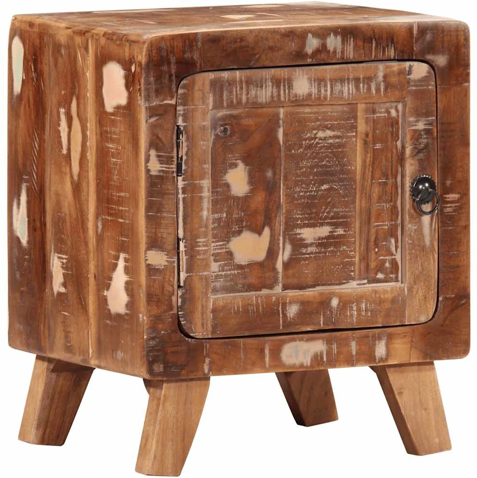 Spintelė prie lovos 40x32x46 cm Regeneruota medžio masyvo