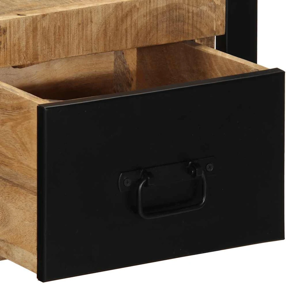 Spintelė prie lovos 40x35x25 cm Tvirtas neapdorotas medis Mango