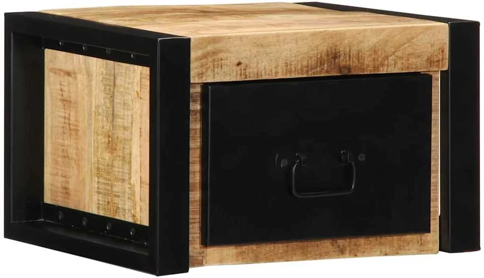 Spintelė prie lovos 40x35x25 cm Tvirtas neapdorotas medis Mango