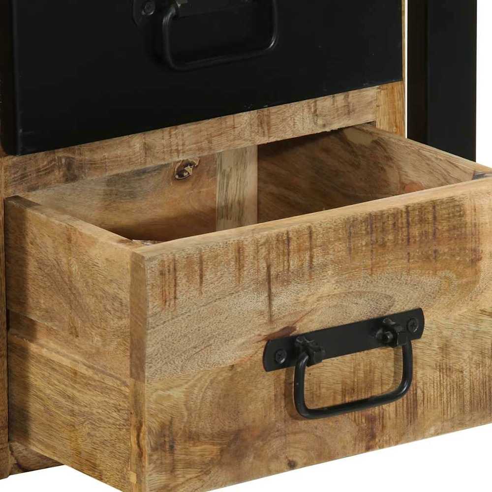 Spintelė prie lovos 40x35x40 cm Tvirtas neapdorotas medis Mango