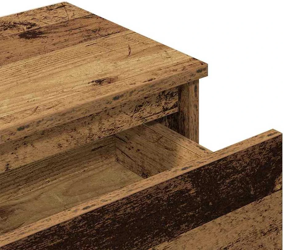 Spintelė prie lovos Old Wood 40x30x39 cm Engineered Wood