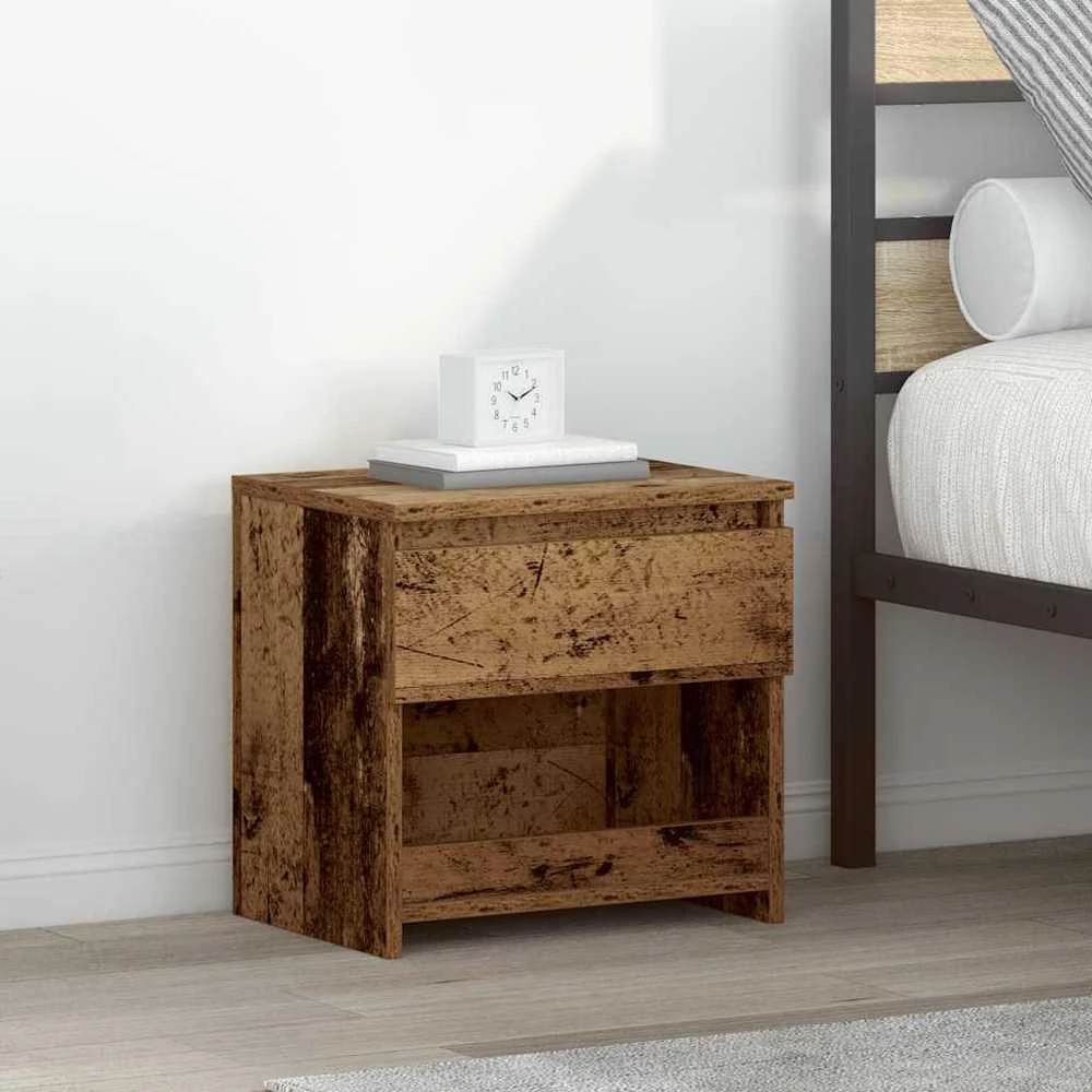 Spintelė prie lovos Old Wood 40x30x39 cm Engineered Wood