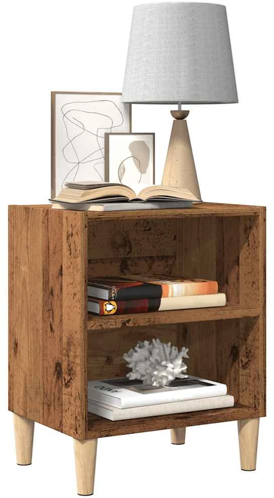 Spintelė prie lovos Old Wood 40x30x50 cm Inžinierinė mediena