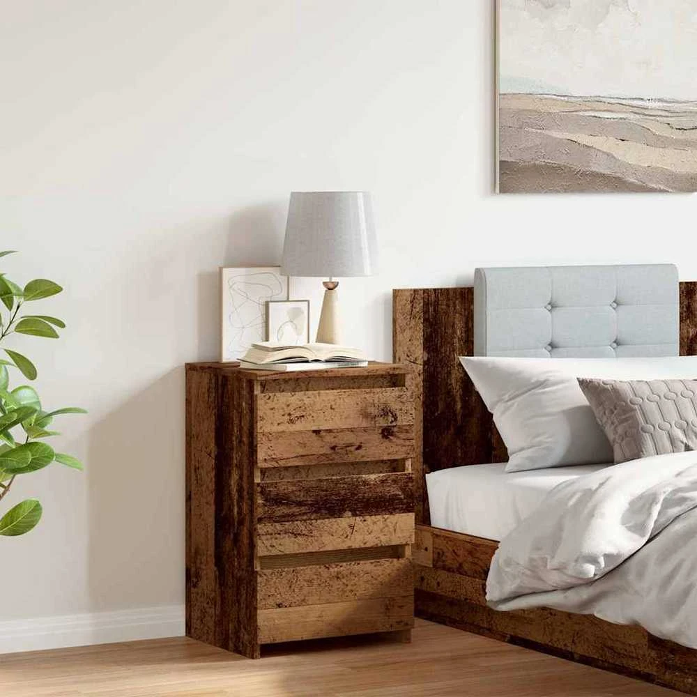 Spintelė prie lovos Old Wood 40x35x62,5 cm Engineered Wood