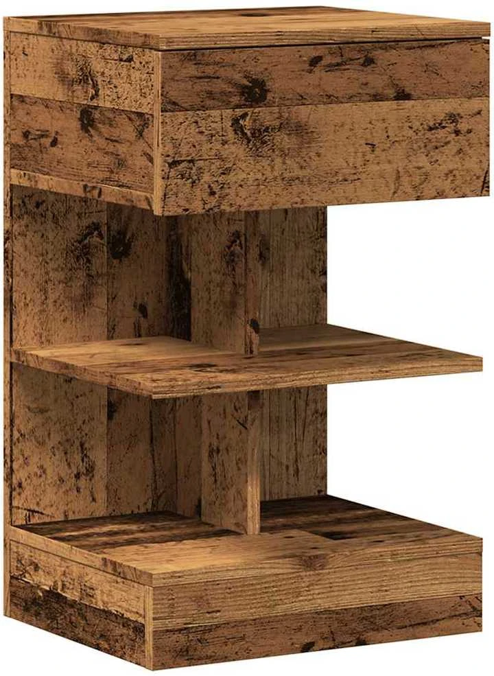 Spintelė prie lovos Old Wood 40x35x65 cm Inžinierinė mediena