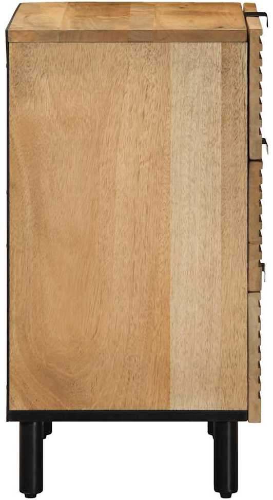 Spintelė prie lovos Ruda 50x33x60 cm Medžio masyvo Mango