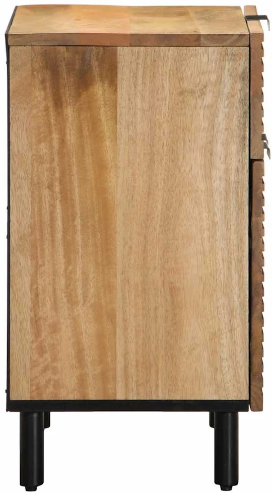 Spintelė prie lovos Ruda 50x33x60 cm Medžio masyvo Mango