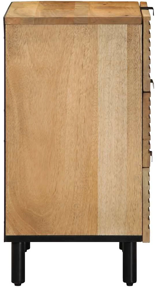 Spintelė prie lovos Ruda 50x33x60 cm Medžio masyvo Mango