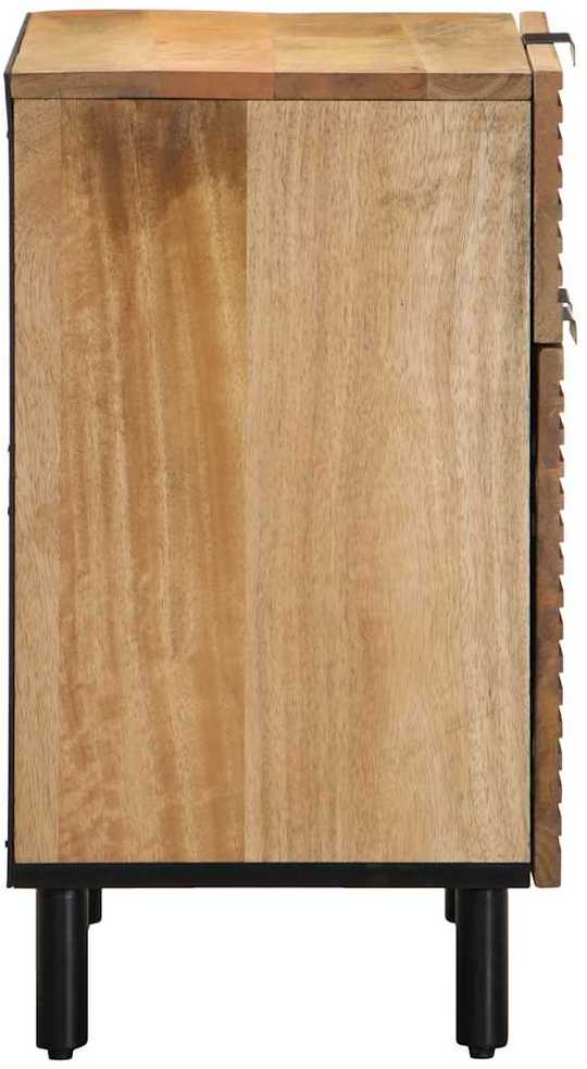 Spintelė prie lovos Ruda 50x33x60 cm Medžio masyvo Mango