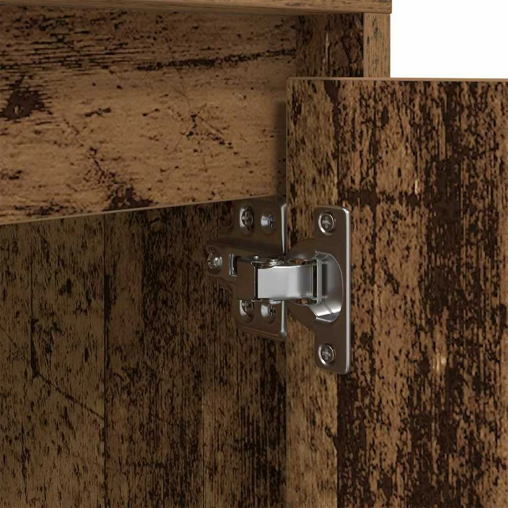 Spintelė prie lovos su LED lemputėmis Old Wood 38x34x50 cm