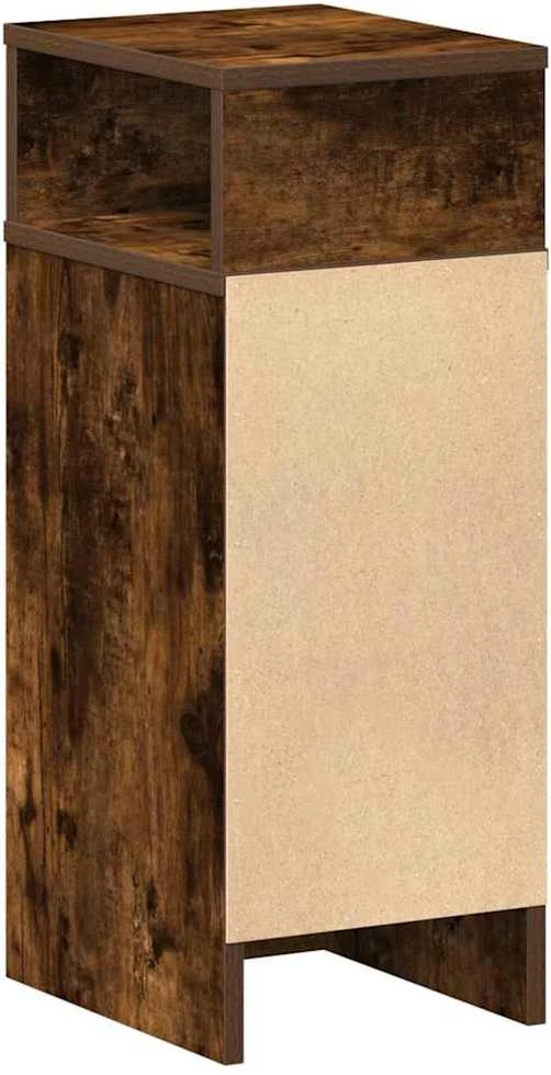Spintelė prie lovos su stalčiumi, dūminio ąžuolo, 25x31x66cm