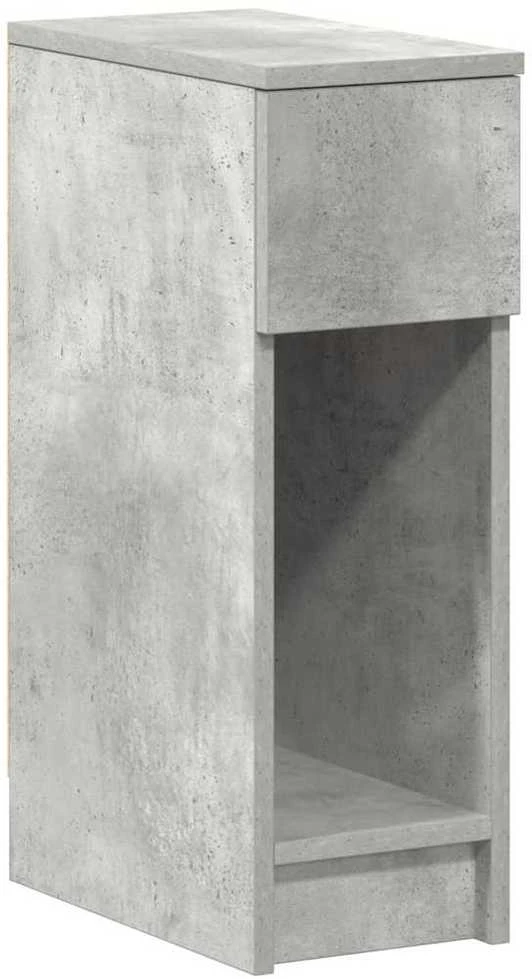 Spintelė prie lovos su stalčiumi, pilka, 20x36x60cm
