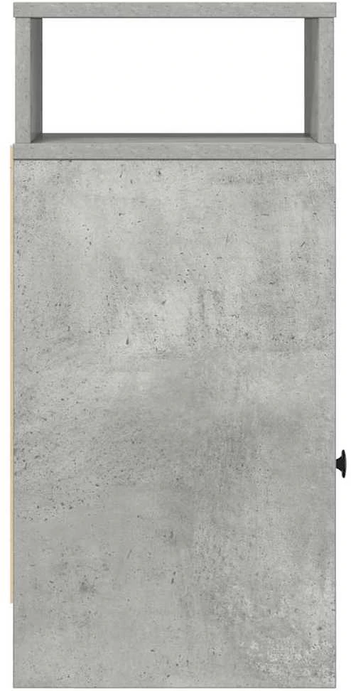 Spintelė prie lovos su stalčiumi, pilka, 25x31x66cm