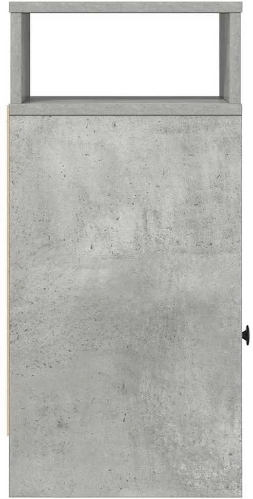 Spintelė prie lovos su stalčiumi, pilka, 25x31x66cm