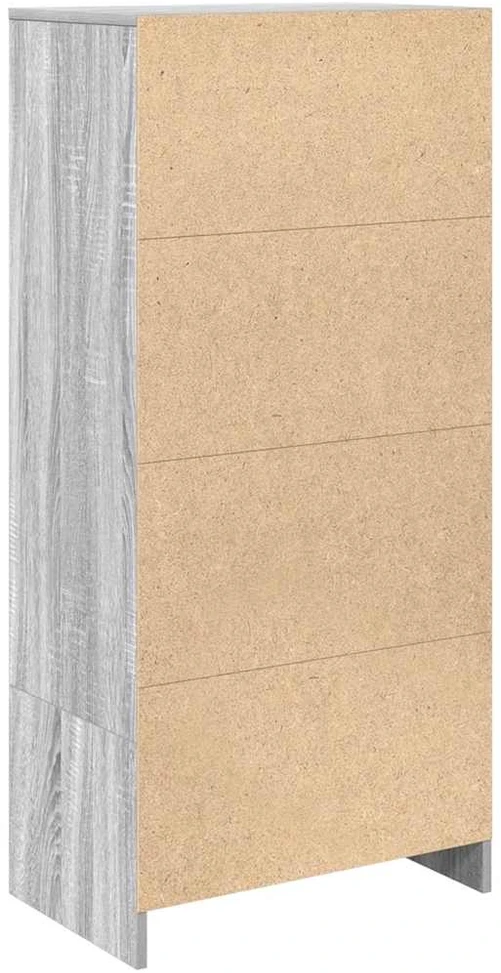 Spintelė su 2 stalčiais, pilka sonoma, 55,5x34x119,5 cm mediena