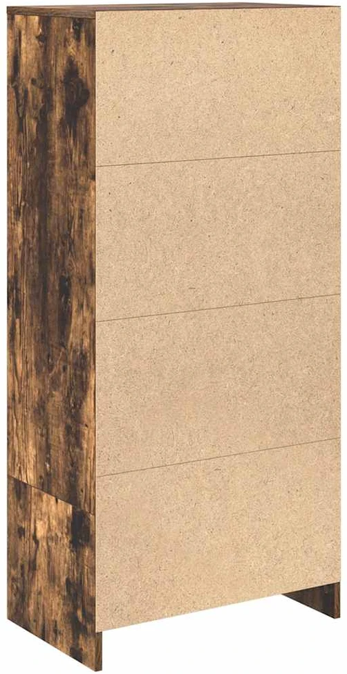 Spintelė su 2 stalčiais rūkytas ąžuolas 55,5x34x119,5cm mediena