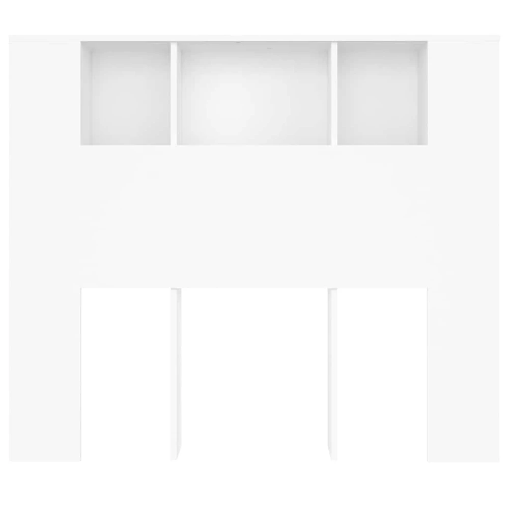 Galvūgalis-spintelė, baltos spalvos, 120x18,5x102,5cm