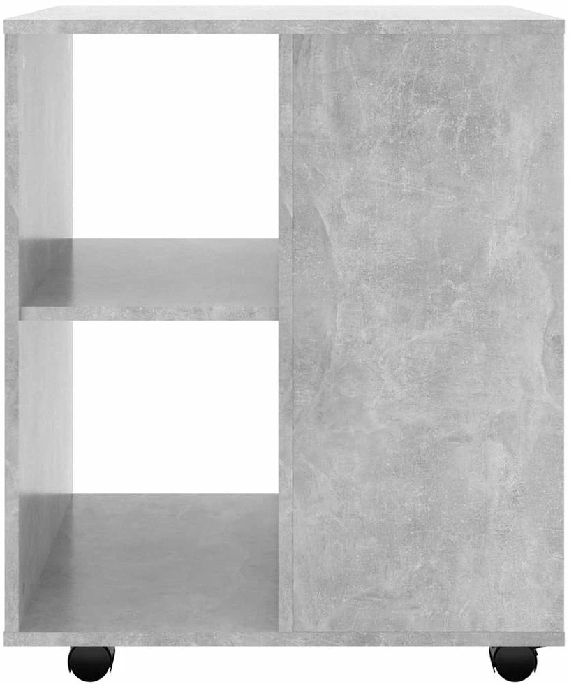 Spintelė su ratukais, betono, 60x53x72cm, apdirbta mediena