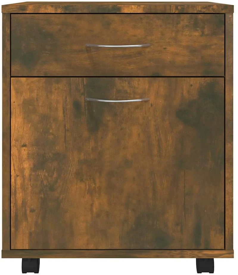 Spintelė su ratukais, dūminio ąžuolo, 45x38x54cm, mediena
