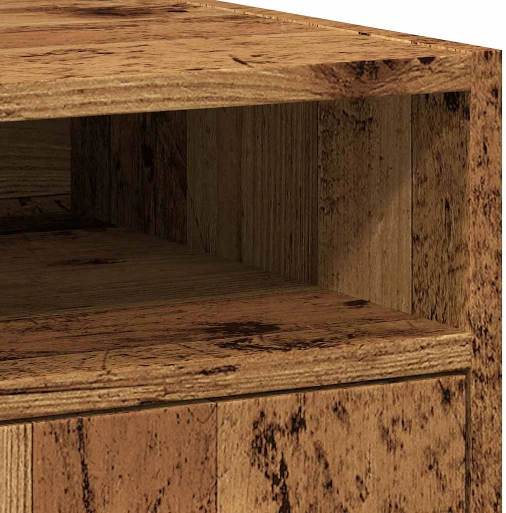 Spintelė su ratukais Old Wood 33x38x60 cm Inžinierinė mediena