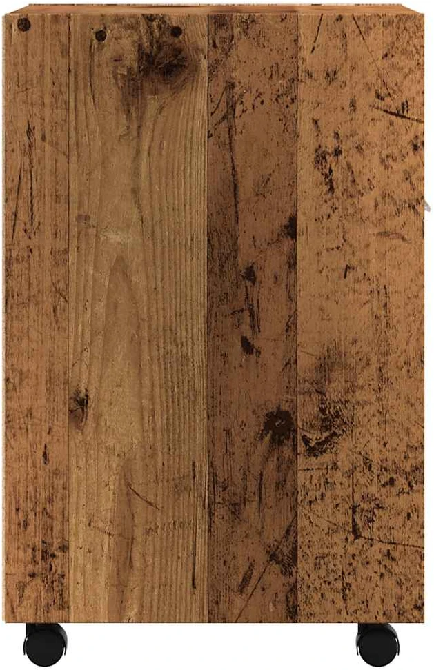 Spintelė su ratukais Old Wood 33x38x60 cm Inžinierinė mediena