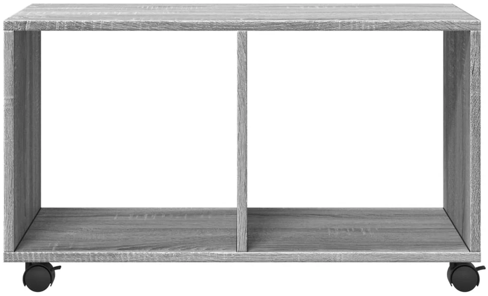 Spintelė su ratukais, pilka ąžuolo, 72x33x42,5cm, mediena