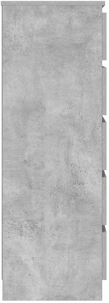 Spintelė su stalčiais, betono pilka, 60x36x103cm, mediena