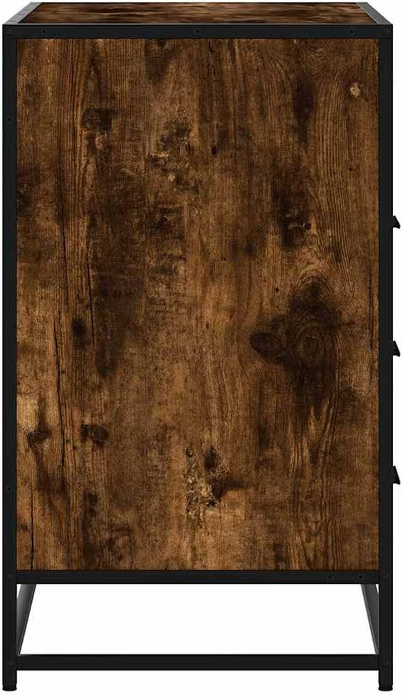 Spintelė su stalčiais, dūminio ąžuolo, 60x36x103cm, mediena