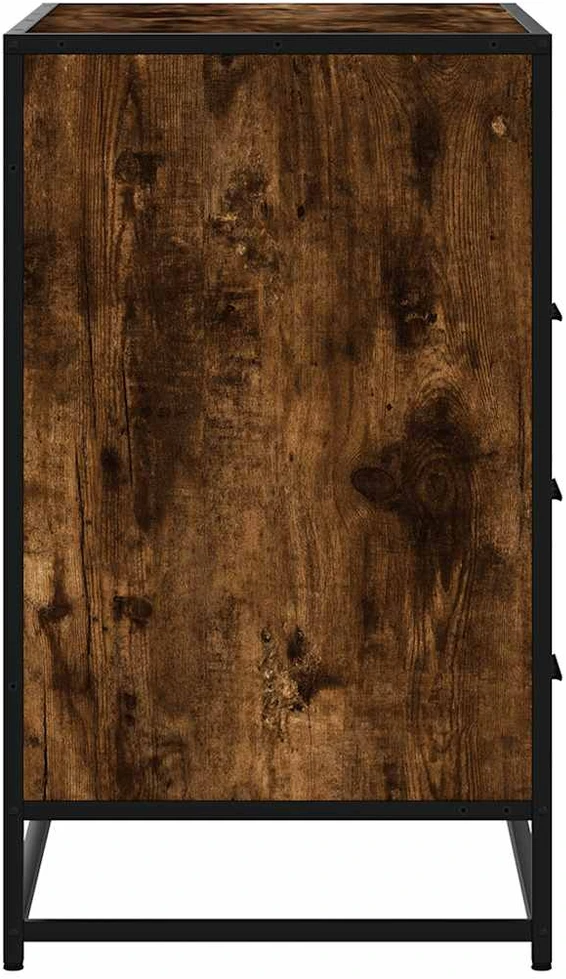 Spintelė su stalčiais, dūminio ąžuolo, 60x36x103cm, mediena