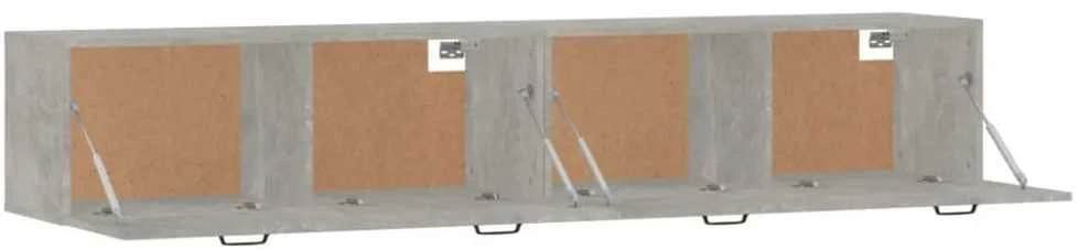Spintelės, 2vnt., betono pilkos, 100x36,5x35cm, mediena