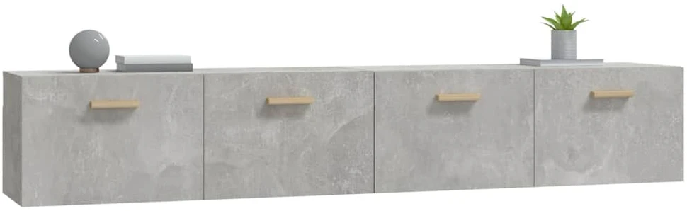 Spintelės, 2vnt., betono pilkos, 100x36,5x35cm, mediena