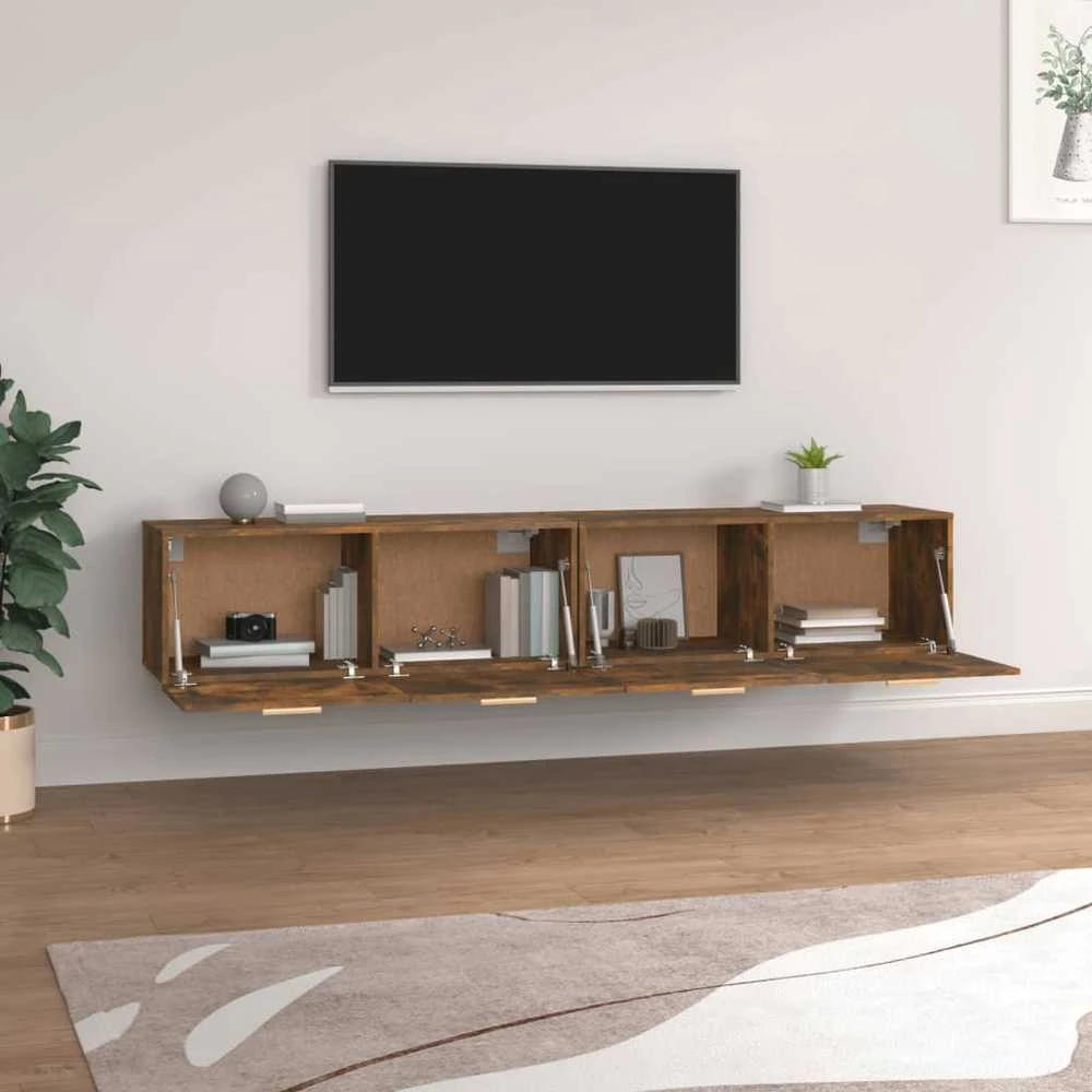 Spintelės, 2vnt., dūminio ąžuolo, 100x36,5x35cm, mediena