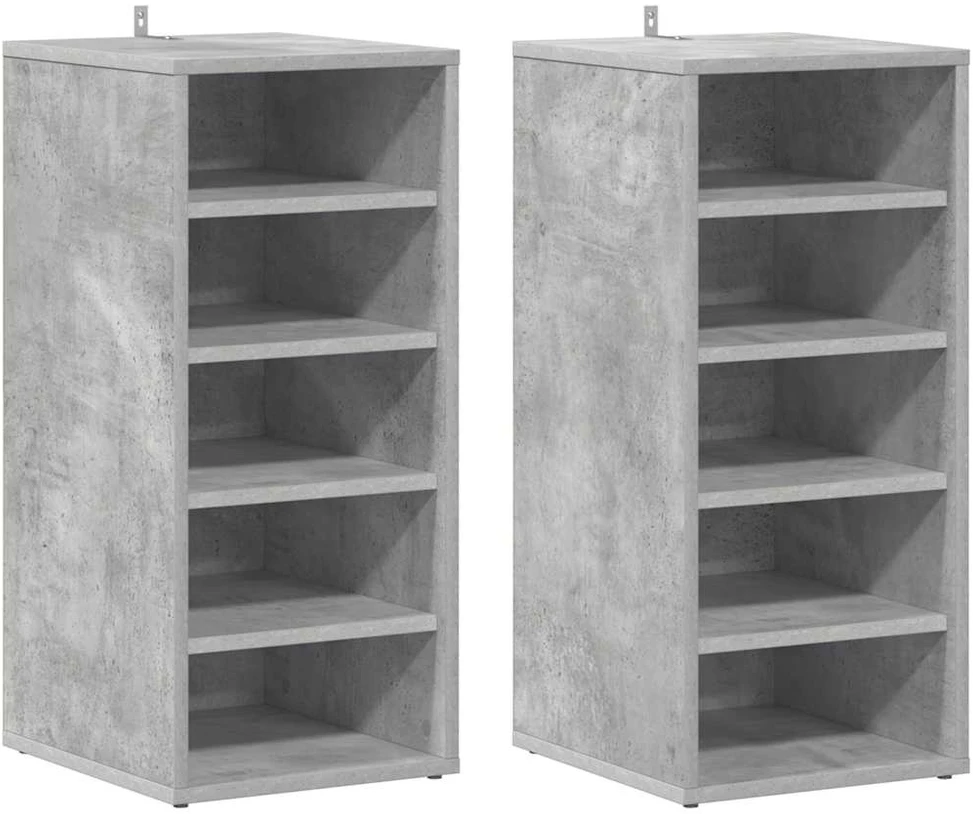 Spintelės batams, 2vnt., betono, 31,5x35x70cm, apdirbta mediena