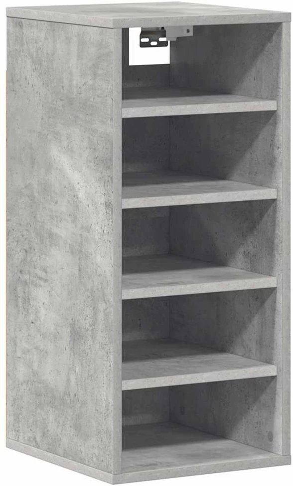 Spintelės batams, 2vnt., betono, 31,5x35x70cm, apdirbta mediena