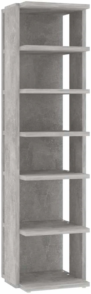 Spintelės batams, 2vnt., betono pilkos spalvos, 27,5x27x102 cm